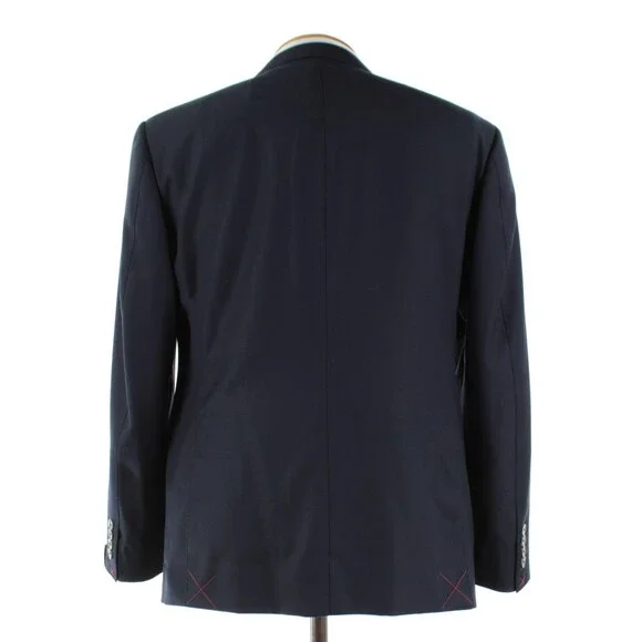 Cardinal of Canada NWT 100% Wool Sport Coat Size 42S US In Solid Navy Blue